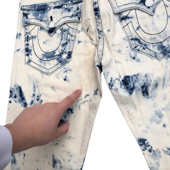 True Religion Jeans Size 32 STRAIGHT WITH FLAP - Picture 14 of 16